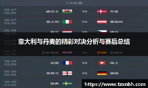 意大利与丹麦的精彩对决分析与赛后总结
